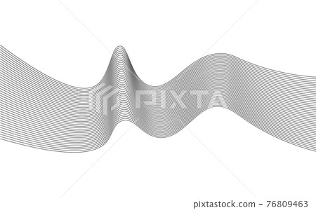 Wavy lines, wave stripe. Vector illustration. Stylized line art background. Wavy lines, wave stripe. Vector illustration. Stylized line art background. 76809463