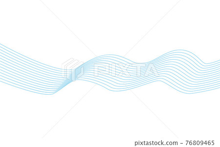 Wavy lines, wave stripe. Vector illustration. Stylized line art background. Wavy lines, wave stripe. Vector illustration. Stylized line art background. 76809465