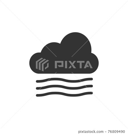 Weather icon, fog icon. Vector illustration,... - Stock Illustration ...