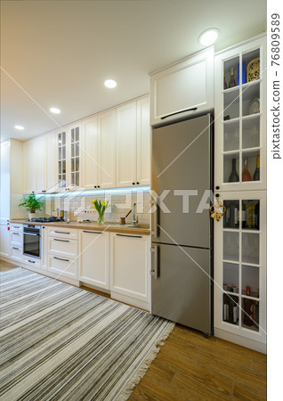 cozy modern well designed kitchen interior 76809589