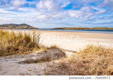 The dunes at Portnoo, Narin, beach in County Donegal, Ireland The dunes at Portnoo, Narin, beach in County Donegal, Ireland 76809971