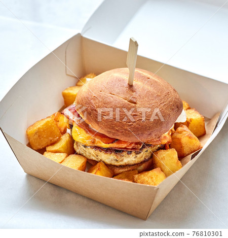 fresh tasty burger 76810301