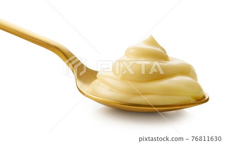 spoon of mayonnaise spoon of mayonnaise 76811630