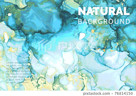 Blue, green and gold stone marble texture Blue, green and gold stone marble texture 76814150