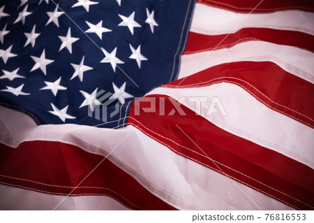 Waving star and striped American flag banner Waving star and striped American flag banner 76816553