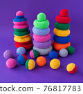 Children's educational game, knitted toys, children's hand motor development. 76817783