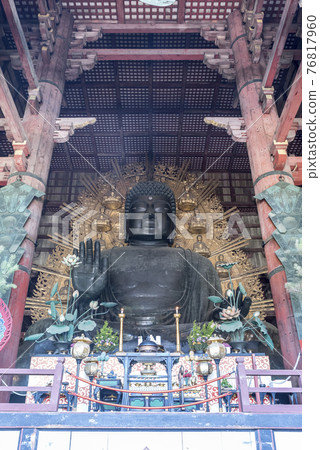Todai-ji Daibutsu - The Great Buddha at Todai-ji Temple in Nara, Japan  Todai-ji Daibutsu - The Great Buddha at Todai-ji Temple in Nara, Japan  76817960