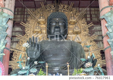Todai-ji Daibutsu - The Great Buddha at Todai-ji Temple in Nara, Japan  Todai-ji Daibutsu - The Great Buddha at Todai-ji Temple in Nara, Japan  76817961