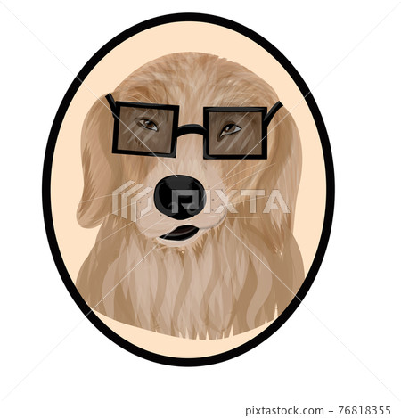 Dog portrait vector 76818355