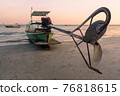 long tail boat on the beach, Phuket, Thailand. 76818615