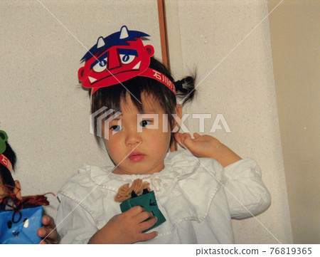 節分日，戴著惡魔面具的少女 76819365