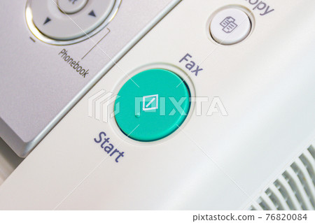 The fax machine use for Sending documents in the office, concept equipment needed in office 76820084