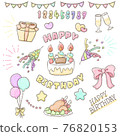Assorted birthday materials 76820153