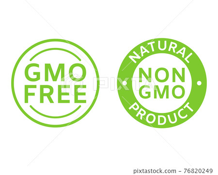 Non GMO labels. GMO free icons. Healthy organic food concept. No GMO design elements for tags, product packag, food symbol, emblems, stickers. Healthy, eco, vegan, bio. Vector illustration Non GMO labels. GMO free icons. Healthy organic food concept. No GMO design elements for tags, product packag, food symbol, emblems, stickers. Healthy, eco, vegan, bio. Vector illustration 76820249