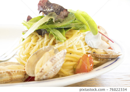 Delicious clam oil pasta Delicious clam oil pasta 76822334