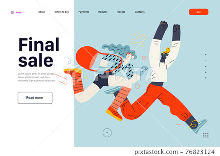 Discounts, sale, promotion, web template. Flat vector Discounts, sale, promotion, web template. Flat vector 76823124