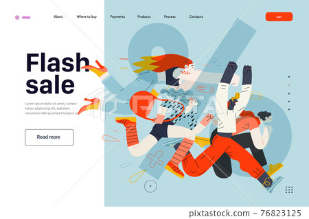 Discounts, sale, promotion, web template. Flat vector Discounts, sale, promotion, web template. Flat vector 76823125