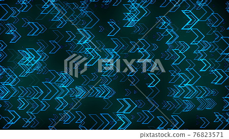 Many arrows in space, abstract technology, business, communicate background, 3d render backdrop 76823571