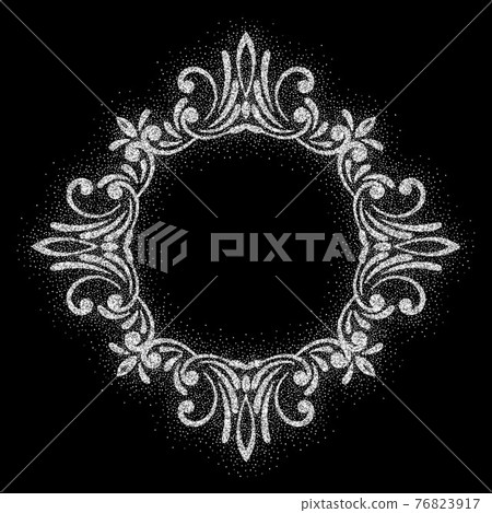 Retro shiny frame or border. Vector illustration. 76823917