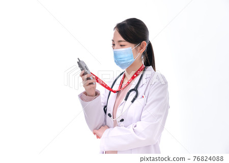 Female doctor to be contacted for an emergency Female doctor to be contacted for an emergency 76824088