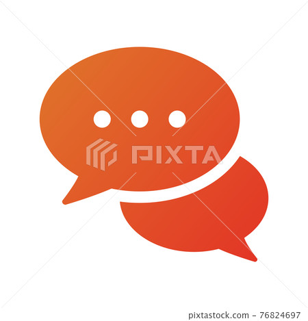 對話氣泡、諮詢、聽證會和會議的圖標插圖(漸變繪畫版) 對話氣泡、諮詢、聽證會和會議的圖標插圖(漸變繪畫版) 76824697