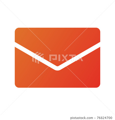 電子郵件、查詢和聯繫人的圖標插圖(漸變繪製版本) 電子郵件、查詢和聯繫人的圖標插圖(漸變繪製版本) 76824700