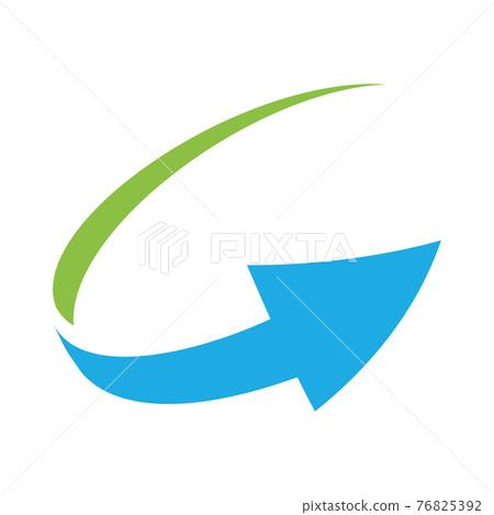 Simple loop circle arrow icon - Stock Illustration [76825392] - PIXTA
