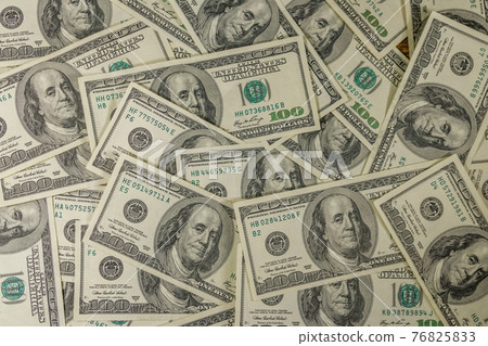 Background of the one hundred dollars bills 76825833