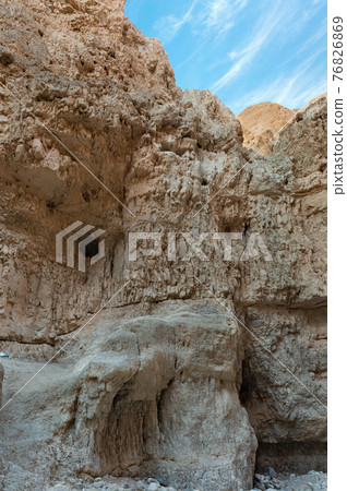 canyon of the OG riverbed at dawn 76826869
