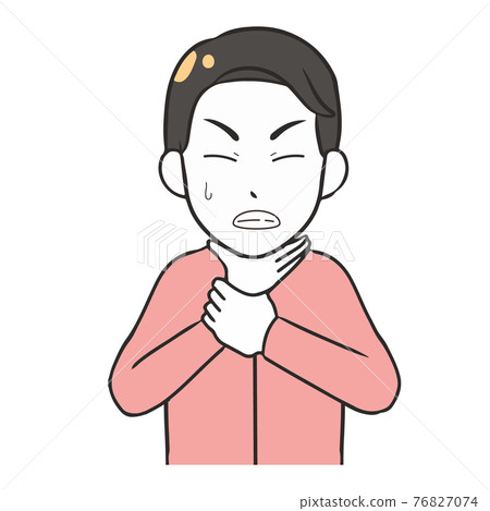 一個喉嚨不舒服的男人 76827074