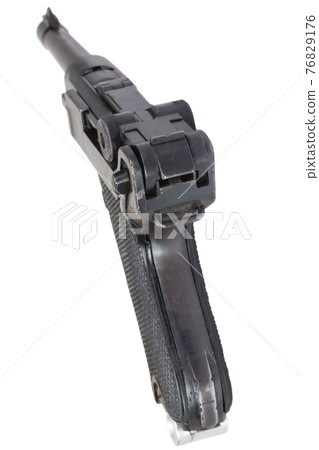 Luger P08 Parabellum handgun isolated Luger P08 Parabellum handgun isolated 76829176