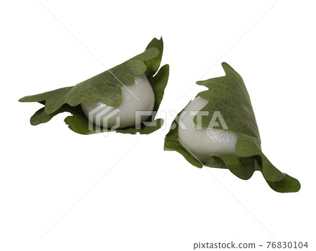 Cutout photo of Kashiwa mochi Cutout photo of Kashiwa mochi 76830104