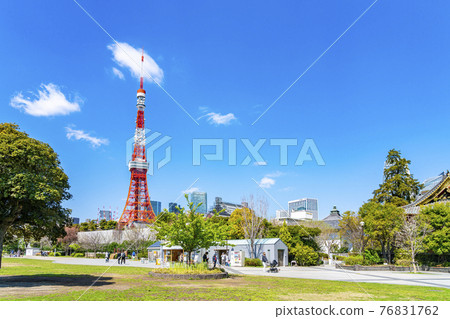 [東京] 從春天芝公園看東京塔 76831762