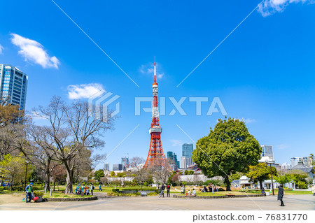 [東京] 從春天芝公園看東京塔 76831770