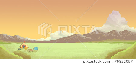 Scenery of the campsite (evening) Scenery of the campsite (evening) 76832097