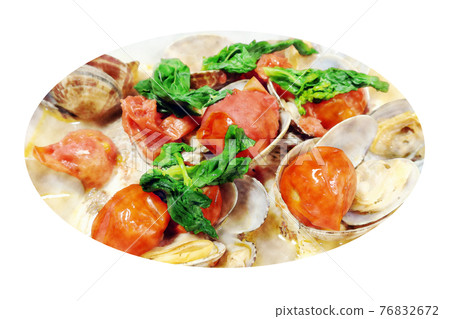 Homely and rustic homemade "Aqua Pazza of Akashi Snapper" watercolor style picture letter 76832672