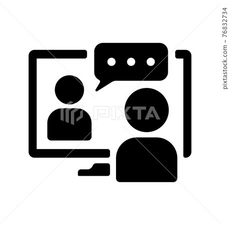 Video conference, online meeting, webinar vector icon illustration Video conference, online meeting, webinar vector icon illustration 76832734