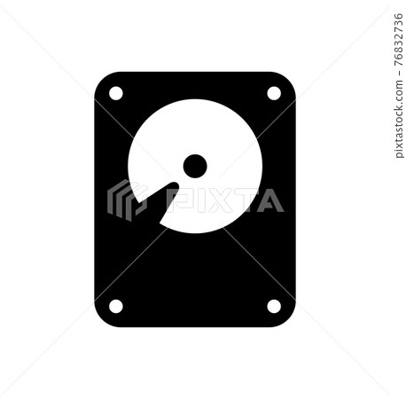 HDD (hard disk) vector icon illustration 76832736