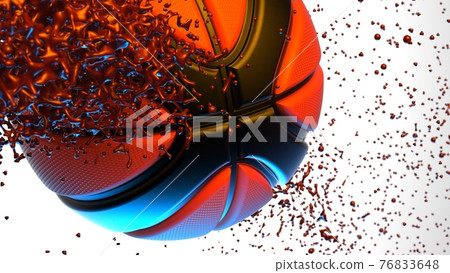 Basketball 3D illustration 76833648