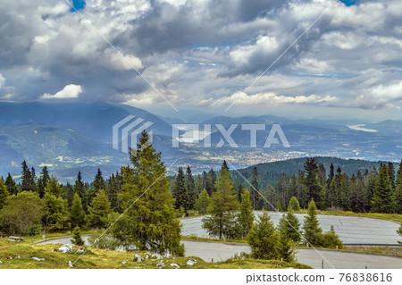 View from Villach Alpine road, Austria View from Villach Alpine road, Austria 76838616