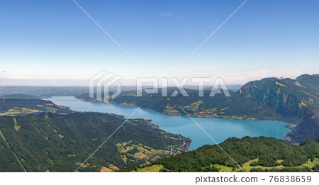 View from Schafberg mountain, Austria View from Schafberg mountain, Austria 76838659