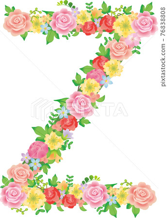 Z alphabet flower letter Z alphabet flower letter 76838808