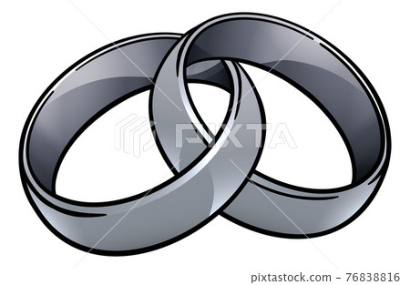Wedding Ring Bands Vintage Illustration Wedding Ring Bands Vintage Illustration 76838816