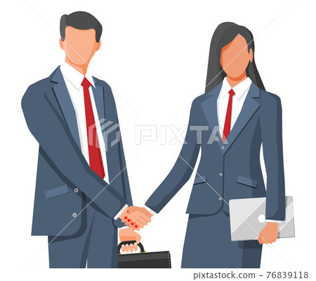 Business people partners handshake. 76839118