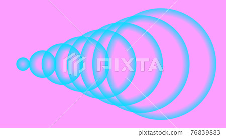 波浪聲波迴聲圖像CG背景壁紙 76839883