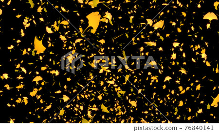 Ginkgo leaves Ginkgo autumn leaves dancing CG background wallpaper Ginkgo leaves Ginkgo autumn leaves dancing CG background wallpaper 76840141