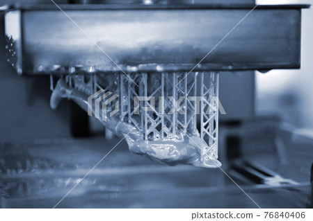 Stereolithography DPL 3d printer create small detail and liquid drips Stereolithography DPL 3d printer create small detail and liquid drips 76840406