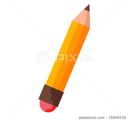 Copying pensil colored yellow. Stationery, tool for writing and drawing vector illustration Copying pensil colored yellow. Stationery, tool for writing and drawing vector illustration 76840530
