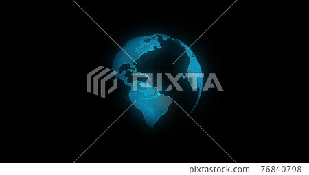 Global Communication Concept, The Earth Rotating With Node And Line connection. Futuristic And Technology Concepts. The Blue Marble. Earth Rotating Animation Social Future Technology Abstract. Global Communication Concept, The Earth Rotating With Node And Line connection. Futuristic And Technology Concepts. The Blue Marble. Earth Rotating Animation Social Future Technology Abstract. 76840798