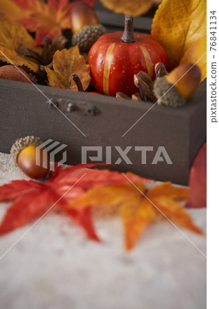 Halloween image packed in a wooden box Halloween image packed in a wooden box 76841134